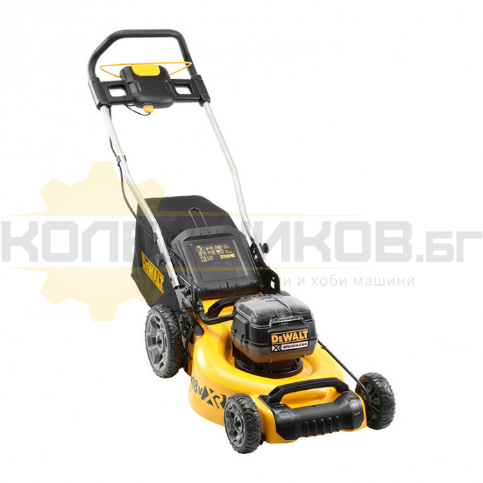 Акумулаторна косачка за трева DeWALT DCMW564N-XJ SOLO, 2x18V, 48 см., 55 л - 