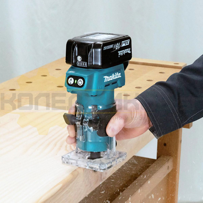 Акумулаторна оберфреза MAKITA DRT52Z SOLO, 18V, 30000 об/мин., ф 6 мм - 