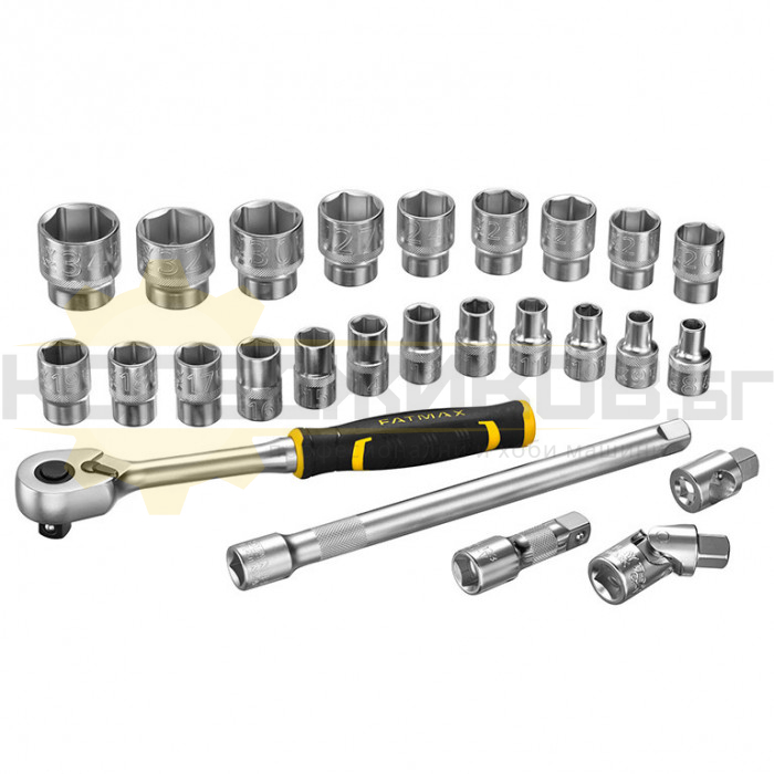 Комплект инструменти гедоре 26 части STANLEY FMMT98103-1, 1/2" - 