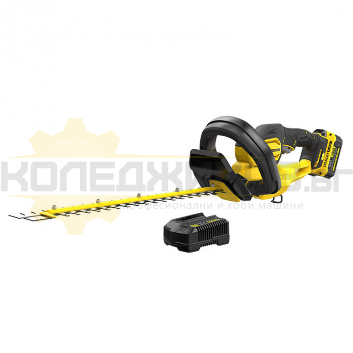 Акумулаторен храсторез STANLEY SFMCHT855M1-QW Set, 18V, 4 Ah, 55 см - 