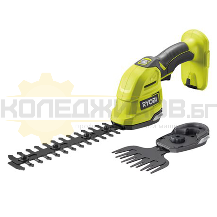 Акумулаторна ножица за храсти и трева RYOBI RY18GSA-120T Set, 18V, 2 Ah, 12/20 см - 