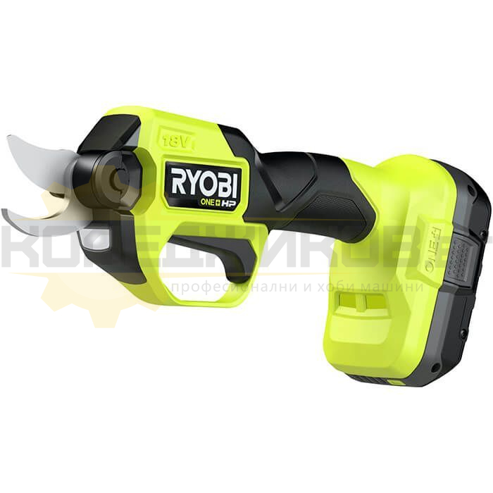 Акумулаторна ножица за клони RYOBI RY18SCXA Set, 18V, 2.5 Ah, 28 мм - 