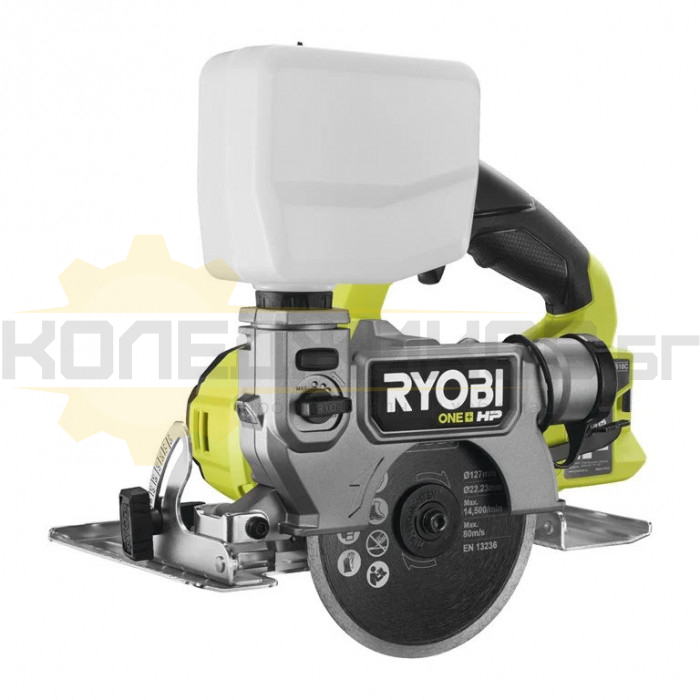 Акумулаторен циркуляр за плочки RYOBI RTS18C-0 SOLO, 18V, 127 мм., 10800 об/мин - 