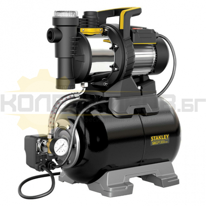 Хидрофорна помпа STANLEY SXGP1300XFBE, 1300W, 70 л/мин., 50 м., 24 л - 