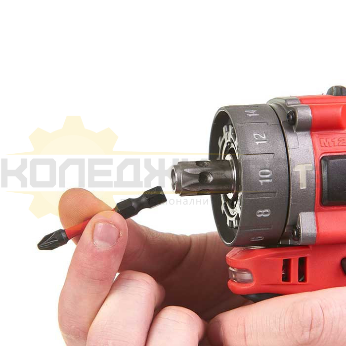 Акумулаторен винтоверт - ударен MILWAUKEE M12FPDX-202X, 12V, 2x2 Ah, 44 Nm, 1700 об/мин., 25500 уд/мин - 