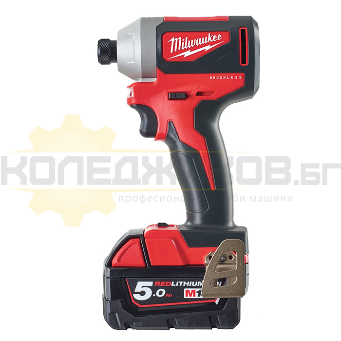 Акумулаторен винтоверт - ударен MILWAUKEE M18 BLID2-0X, 18V, 180 Nm, 3400 об/мин., 4200 уд/мин - 