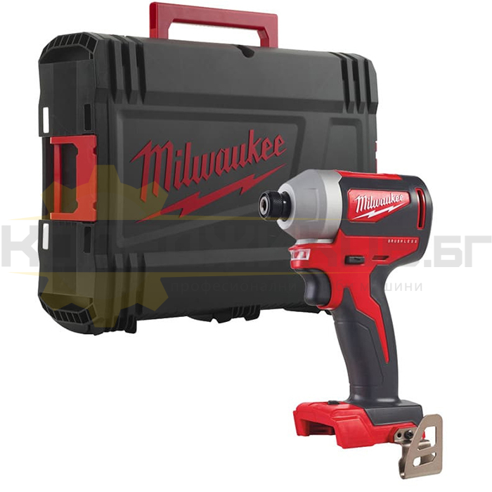 Акумулаторен винтоверт - ударен MILWAUKEE M18 BLID2-0X, 18V, 180 Nm, 3400 об/мин., 4200 уд/мин - 