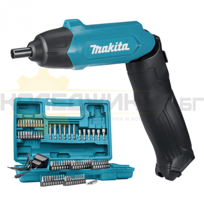 Акумулаторна отвертка MAKITA DF001DW, 3.6V, 1.5 Ah, 4 Nm, 220 об/мин - 