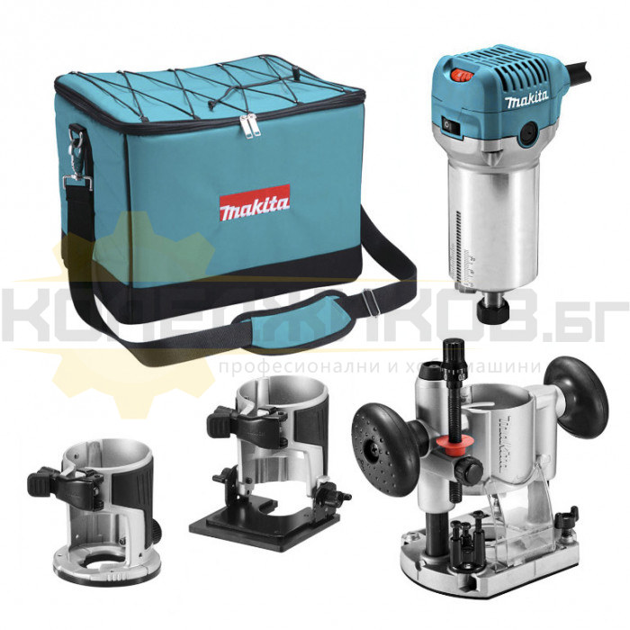 Оберфреза MAKITA RT0702CX2, 710W, 10000-34000 об/мин., ф 6-8 мм - 