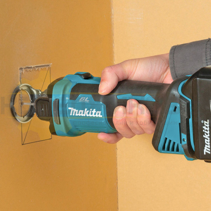 Акумулаторна фреза за гипсокартон MAKITA DCO181Z SOLO, 18V, 32000 об/мин., 3.0-6.35 мм - 