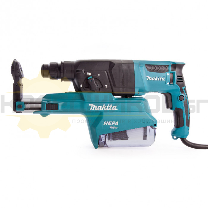 Електрически перфоратор MAKITA HR2651 SDS-Plus, 800W, 2.4 J, 4600 уд/мин., 1200 об/мин - 