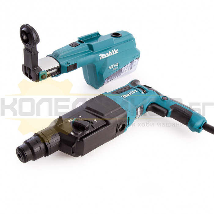 Електрически перфоратор MAKITA HR2651 SDS-Plus, 800W, 2.4 J, 4600 уд/мин., 1200 об/мин - 