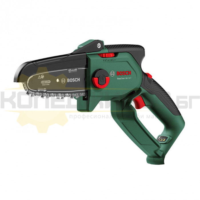 Акумулаторна резачка за клони и дърва BOSCH Easy Chain 18V-15-7 SOLO, 18V, 6.95 м/сек., 15 см - 