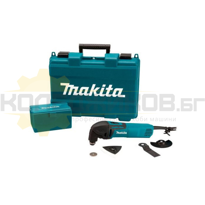 Мултифункционален инструмент - Осцилатор MAKITA TM3000CX1, 320W, 6000-20000 вибр/мин - 