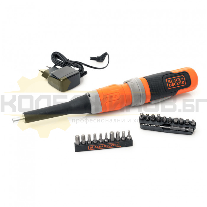 Акумулаторна отвертка BLACK+DECKER BCF603C Set, 3.6V, 1.5 Ah, 5.5 Nm, 180 об/мин - 