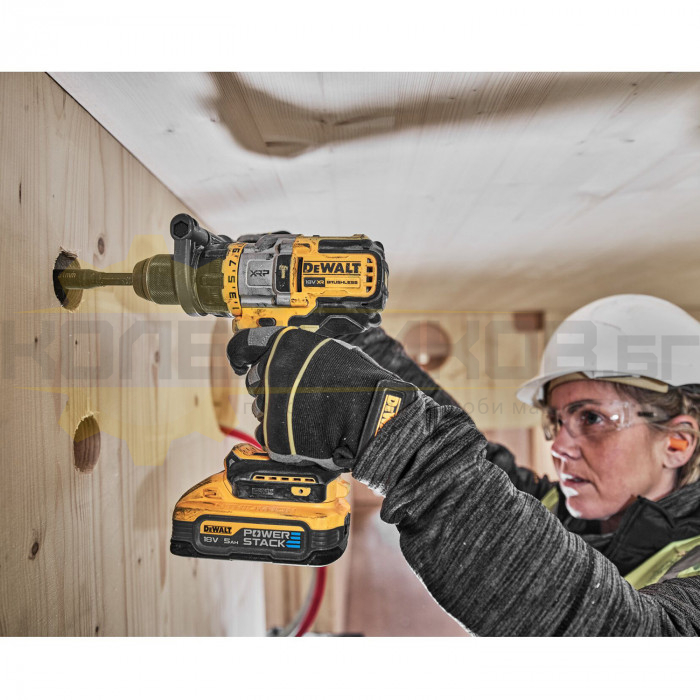 Комплект акумулаторен ударен винтоверт и гайковерт DCD999+DCF850 DeWALT DCK2052H2T, 18V, 2x5 Ah - 