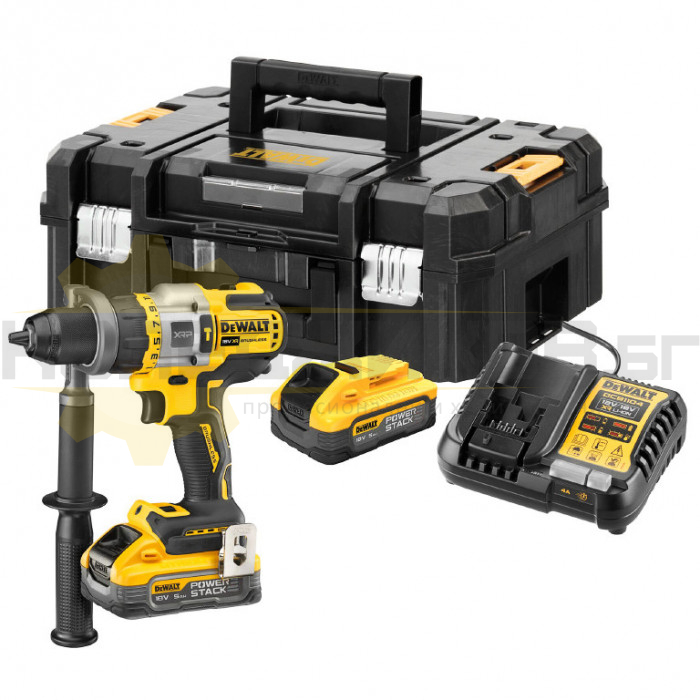 Акумулаторна бормашина / винтоверт - ударна DeWALT DCD999H2T Set, 18V, 2x5 Ah, 112 Nm, 2000 об/мин., 38250 уд/мин - 