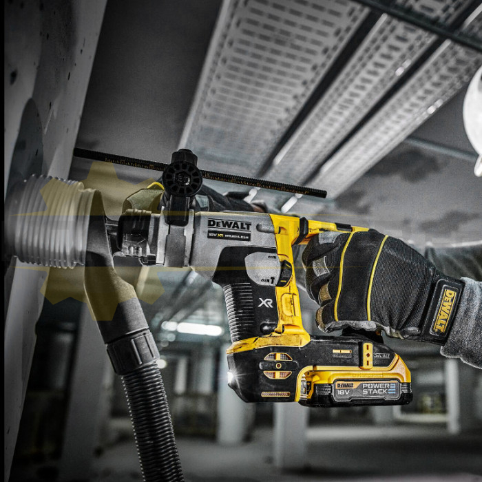 Акумулаторен перфоратор DEWALT DCH172E2T-QW SDS-Plus Set, 18V, 2x1.7 Ah, 1.4 J, 4980 уд/мин., 1060 об/мин - 