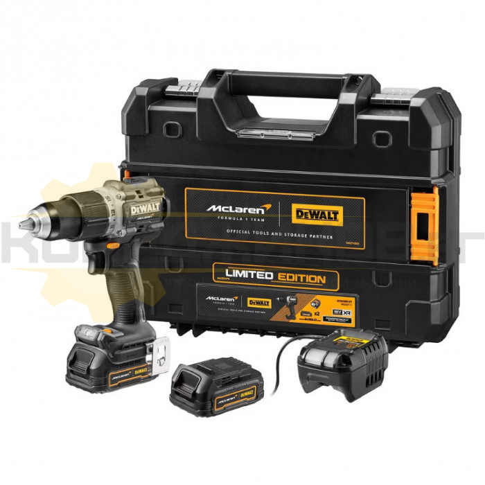 Акумулаторна бормашина / винтоверт - ударна DeWALT DCD85ME2GT-QW Set, 18V, 2x1.7 Ah, 90 Nm, 2000 об/мин., 34000 уд/мин - 