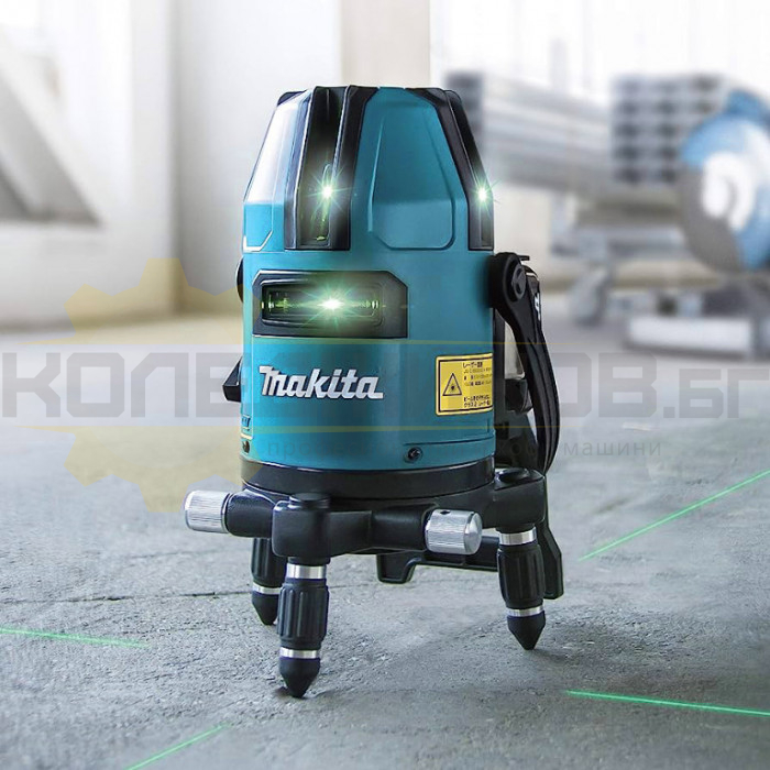 Лазерен нивелир MAKITA SK40GD SOLO, 12V, 10 м, 0.1 мм/м - 