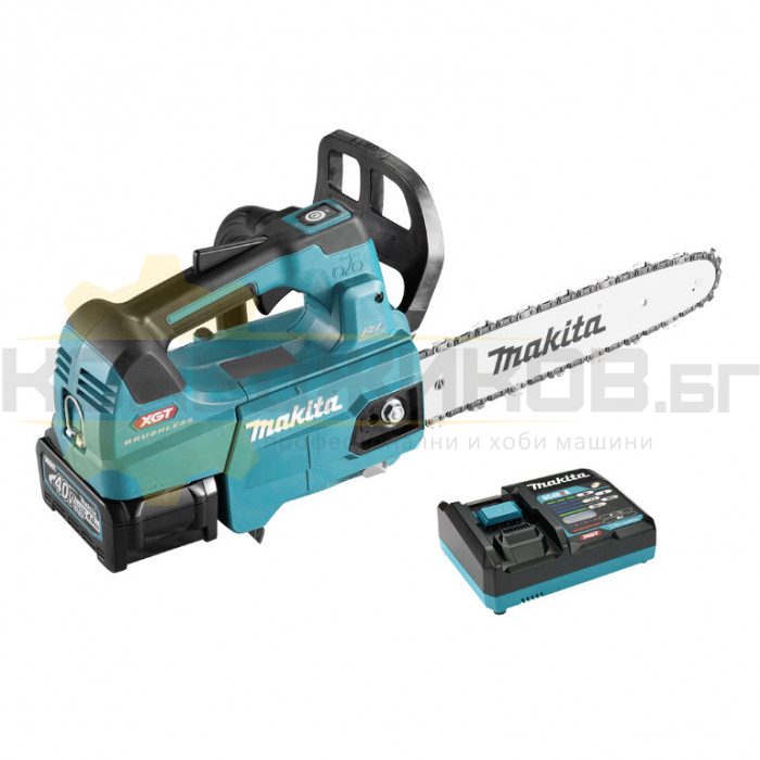 Акумулаторна резачка за дърва MAKITA UC004GM101 Set, 40V, 4 Ah, 35 см., 1488 м/мин - 