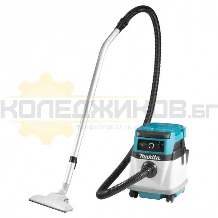 Акумулаторна прахосмукачка - хибрид MAKITA DVC150LZ SOLO, 18+18V/230V, 1050W, 3600 л/мин., 240 mbar, 15 л - 