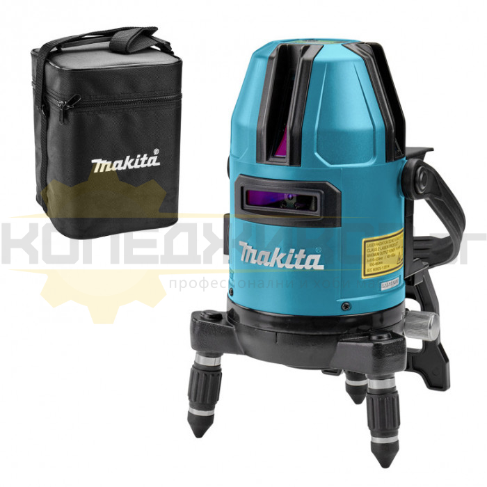 Лазерен нивелир MAKITA SK20GD SOLO, 12V, 10 м, 0.1 мм/м - 