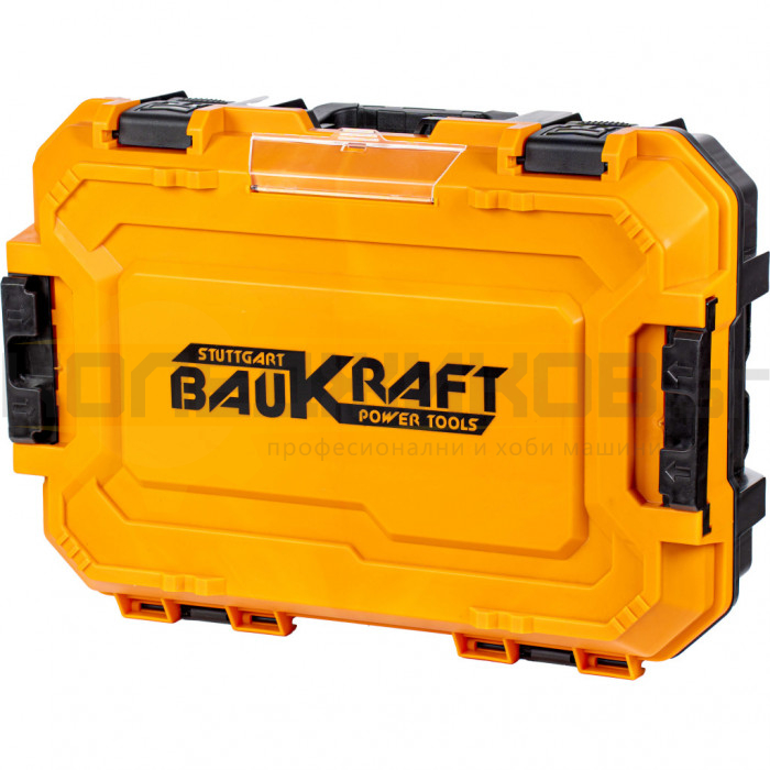 Акумулаторен ъглошлайф BAUKRAFT BK-BAG73 Set, 18V, 2x4 Ah, 4200-9000 об/мин - 