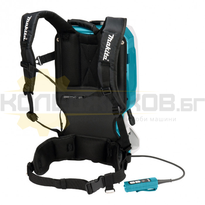 Акумулаторна прахосмукачка - раница MAKITA DVC660Z SOLO, 18+18V, 95W, 110 mbar, 2200 л/мин., 6 л - 