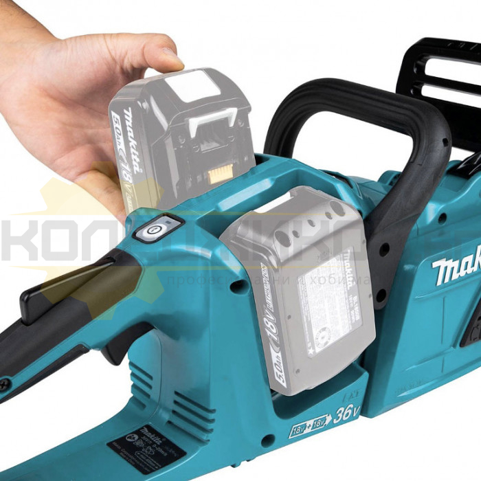 Акумулаторна резачка за дърва MAKITA DUC355Z SOLO, 2x18V, 35 см - 