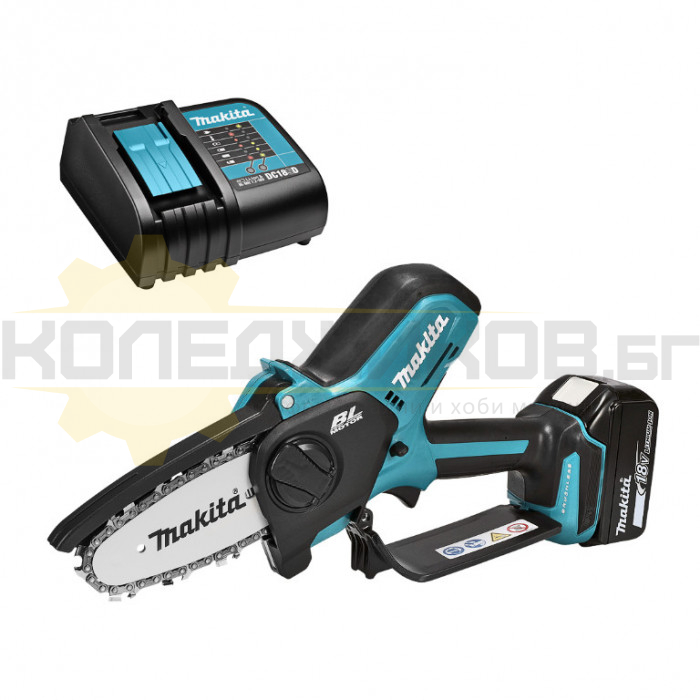 Акумулаторна резачка за клони и дърва MAKITA DUC101SF Set, 18V, 3 Ah, 8 м/сек., 10 см - 