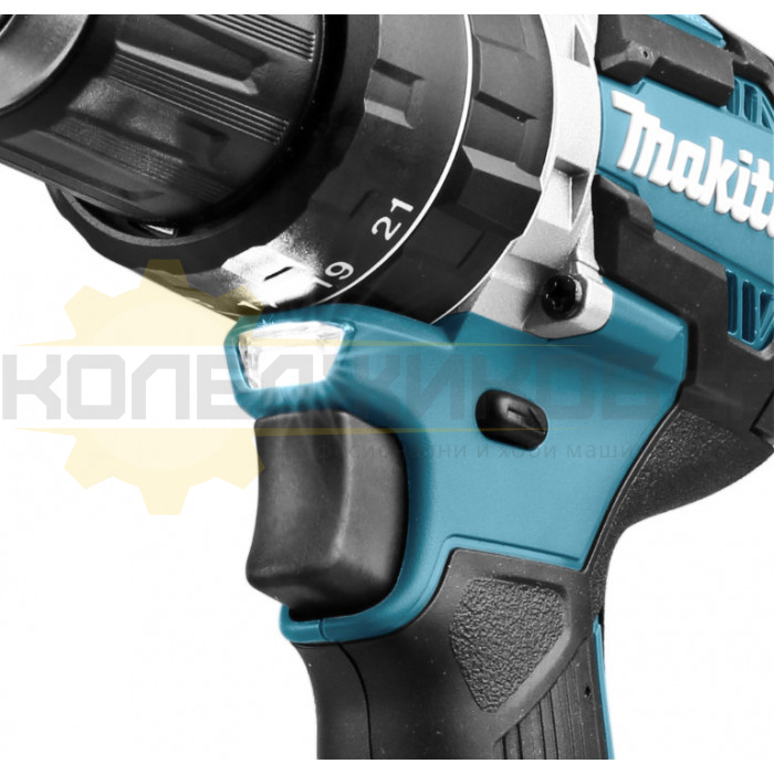 Акумулаторна бормашина / винтоверт - ударна MAKITA DHP484RFE Set, 18V, 2x3 Ah, 54 Nm, 2000 об/мин., 30000 уд/мин - 