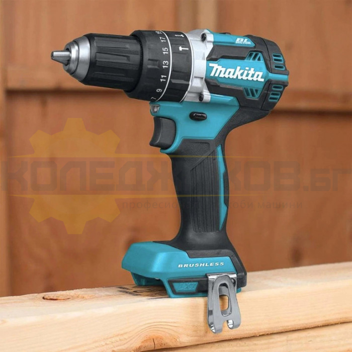 Акумулаторна бормашина / винтоверт - ударна MAKITA DHP484RFE Set, 18V, 2x3 Ah, 54 Nm, 2000 об/мин., 30000 уд/мин - 