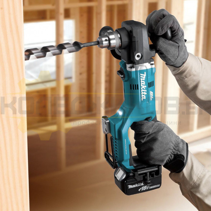 Акумулаторна бормашина - ъглова MAKITA DDA450ZK SOLO, 18V, 70 Nm, 1400 об/мин - 