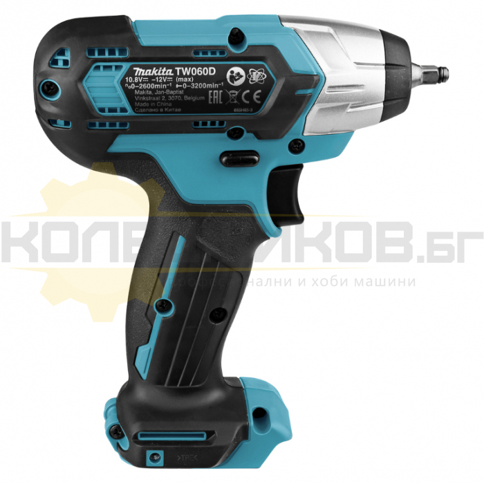 Акумулаторен ударен гайковерт MAKITA TW060DSME Set, 12V, 2x4 Ah, 60 Nm, 2600 об/мин., 3200 уд/мин - 