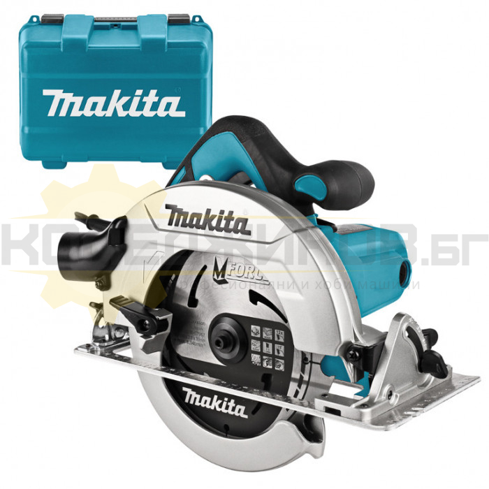 Ръчен циркуляр за дърво MAKITA HS7611K, 1600W, 5500 об/мин., 190 мм - 