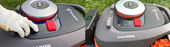 бутони ok и home на косачка робот segway