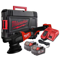 Акумулаторна полирмашина MILWAUKEE M18 FROP21-502X, 18V, 2x5 Ah, 2400-4500 об/мин., 150 мм